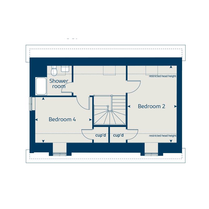Second floor floorplan of The Yew at Collingtree Park floor floorplan of The Yew at Collingtree Park